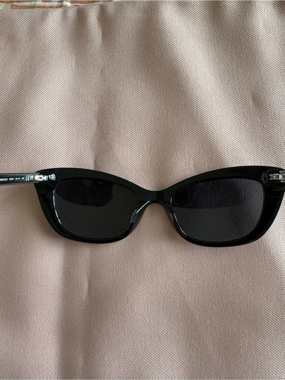 kate spade Black Cat-Eye Sunglasses with Dark Lenses
